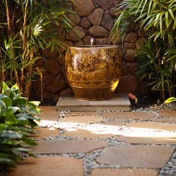 Hawaiian Plantation Retreat Outdoor Fountain