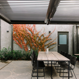 Contemporary patio in Melbourne.