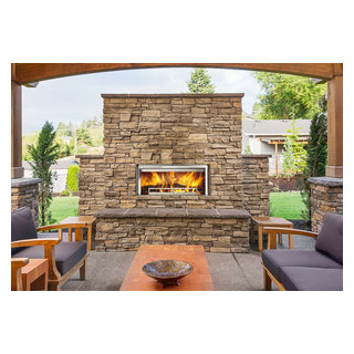 Heatilator Longmire Fireplace - Rustic - Patio - Omaha - by Fireplace ...