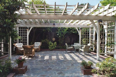 Heavy timber patio cover