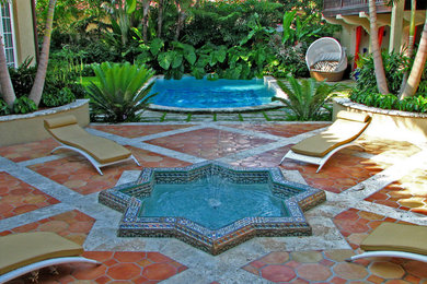 Inspiration for an eclectic patio remodel in Miami