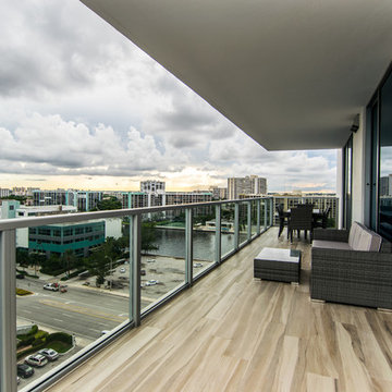 Hollywood FL Private Residence | Vena Grigio 8" x 48" | @KoolRenovations |