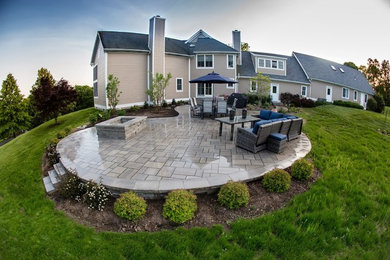 Hopewell patio, walkway and fire pit