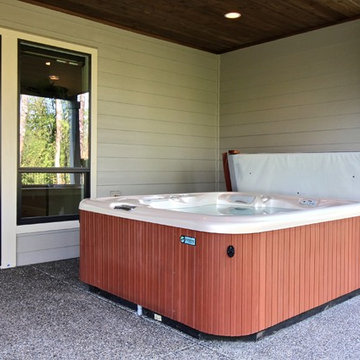 Hot Tub in Outdoor Living (Bottom) : The Cadence : 2018 Parade of Homes
