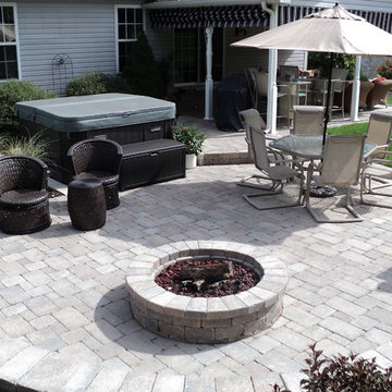 Hot Tub Patio with Fire Pit Area