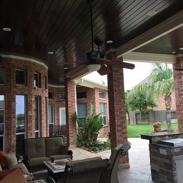 Houston Patio Addition With High Ceilings, Luxe Finishes