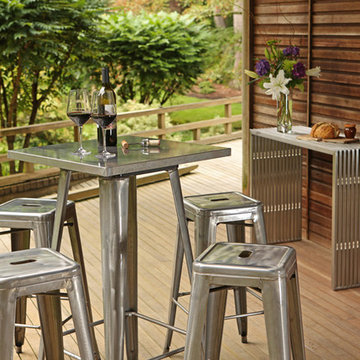 Industrial Bar Table and Stools (5-Piece Set)