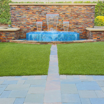Inland Orange County Double Water Feature Remodel