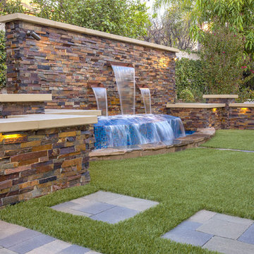 Inland Orange County Double Water Feature Remodel