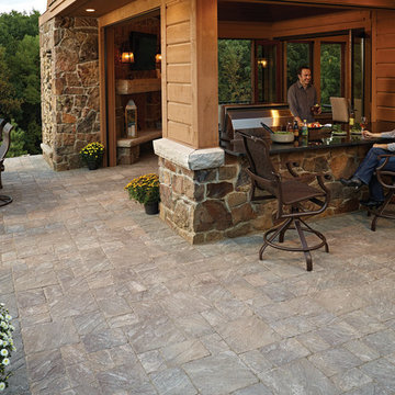 Inside Out: Paver patio and outdoor kitchen