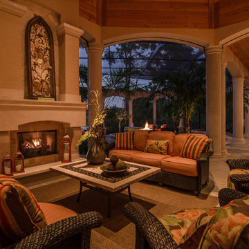 Intimate outdoor living area