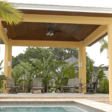 Ipe Ceiling for Outdoor Cabana