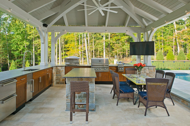 French Country Patio by J Paul Builders