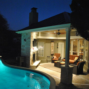 Kamp Covered Patio & Fireplace