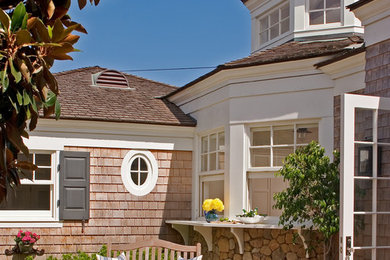 Patio - traditional brick patio idea in San Diego