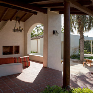 Immagine di un patio o portico mediterraneo