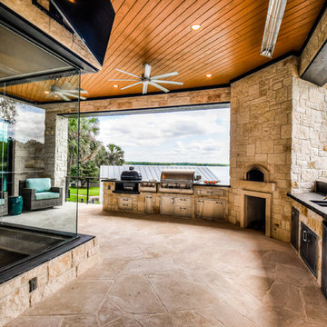 Lakefront Coastal Contemporary by Zbranek & Holt Custom Homes Austin TX
