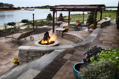 Elegant patio photo in Omaha