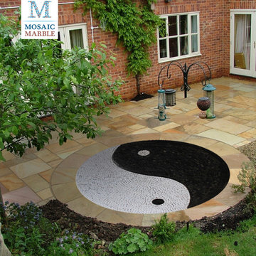 Landscape And Garden Mosaic Marble