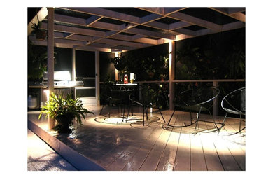 Inspiration for a huge modern backyard patio remodel in Ottawa