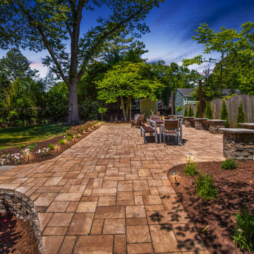 LARGE PAVER PATIO IN WESTHAMPTON