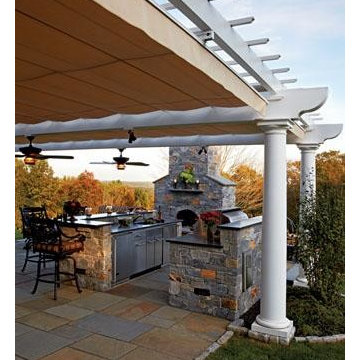 Large Span Pergola Kitchen