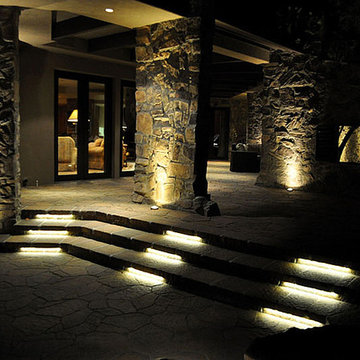 LED Stone Patio and Stair Lighting