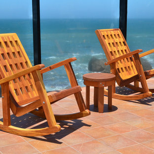Idee per un patio o portico costiero