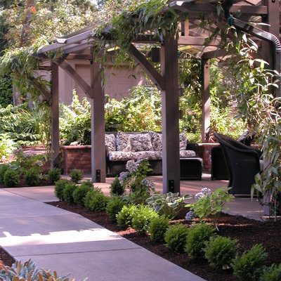 Inspiration for a timeless patio remodel in Other with a gazebo