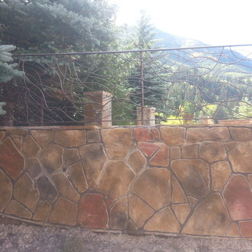 Limestone Stucco Pool Wall