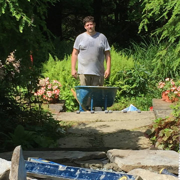 Little Masonry repair job (repair natural stone steps)