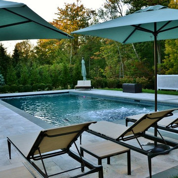 Livingston NJ Inground Pool and Spa Design