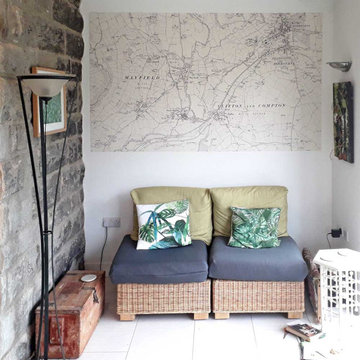 Locally Centred Map Wallpaper Mural