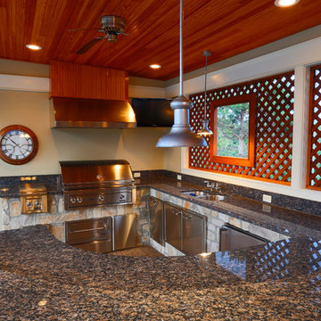 Londonderry, NH Pool, Patio & Outdoor Kitchen Design and Build