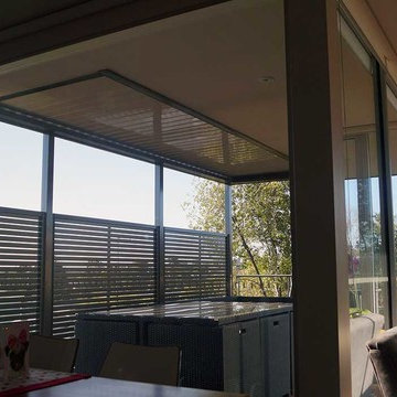 Louver Opening & Closing Roof Verandah w/- Screens, Deck
