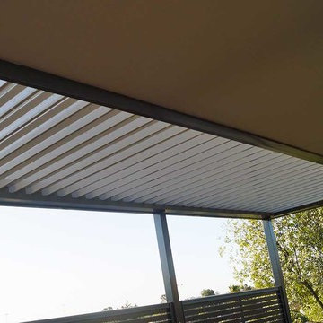 Louver Opening & Closing Roof Verandah w/- Screens, Deck