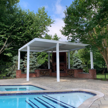 Luxury Louvered Pergola System for Pool Area