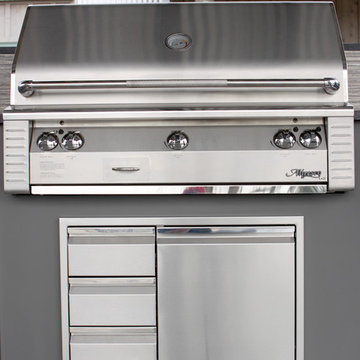 LX2 Series 42 inch Built-in Alfresco Grill with Rotisserie and IR SearZone
