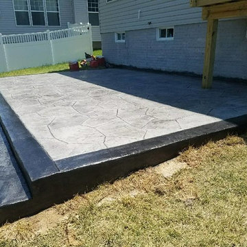 M-Stamped Concrete Patio & Stairs