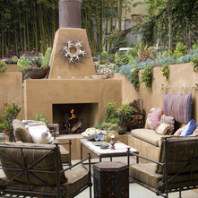 Eclectic Patio by Sandy Koepke