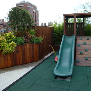 Manhattan Penthouse Rooftop Garden and Custom Playground