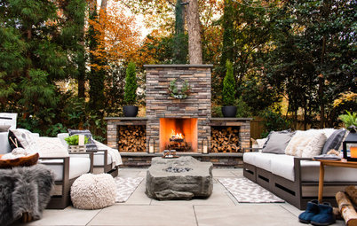 Before and After: 3 Outdoor Fireplaces That Bring Heat With Style