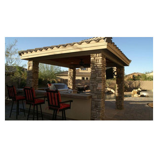 Maxum designed entertainment ramada in San Tan Valley,AZ - Southwestern ...