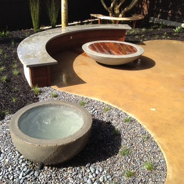 Maysun Wells' Yin & Yang Fire Bowl and Fountain