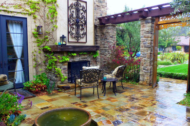 Tuscan patio photo in Orange County