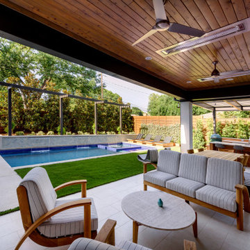 Metal Roof Extension Outdoor Entertain Areas