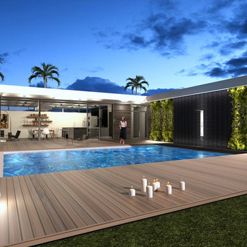 Miami Beach Courtyard Residence