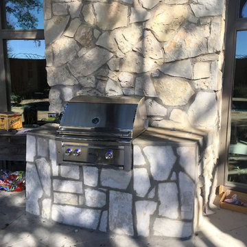 Mid-century outdoor kitchen