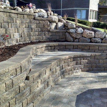Mixed Material Wall with Destination Patio