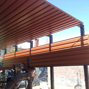 Modern Copper Ceiling Backyard Shade